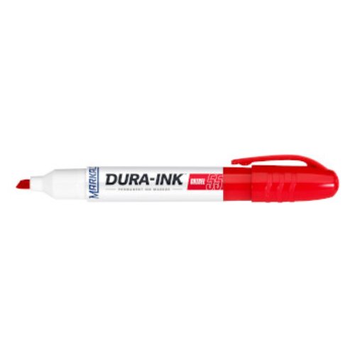 Marcador tinta permanente con punta biselada Rojo foto del producto Vista Principal L